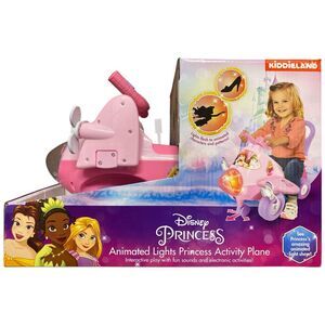 Kiddieland Disney Princess Activity Ride-on Plane with Lights & Sounds
